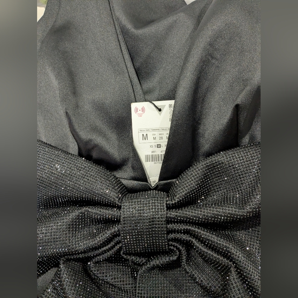 Zara Rhinestone Bow Dress - Picture 10 of 12